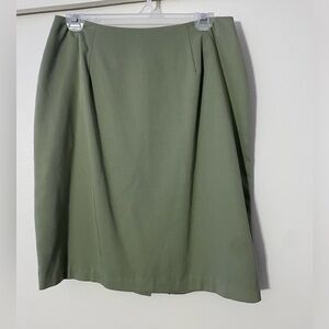 90s Green Marnie West Green Pencil Skirt Size 11/12
